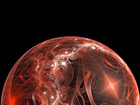 globe 3d red dark black background wallpaper phone