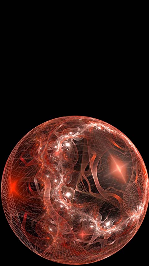 globe 3d red dark black background wallpaper phone