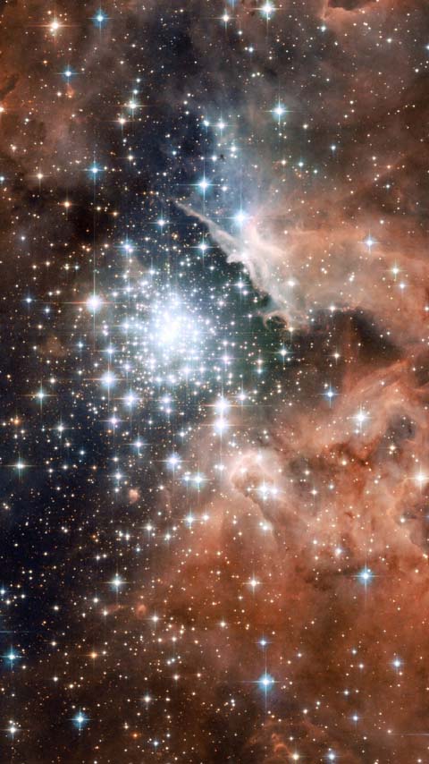 vast universe brown nebula stars wallpaper background