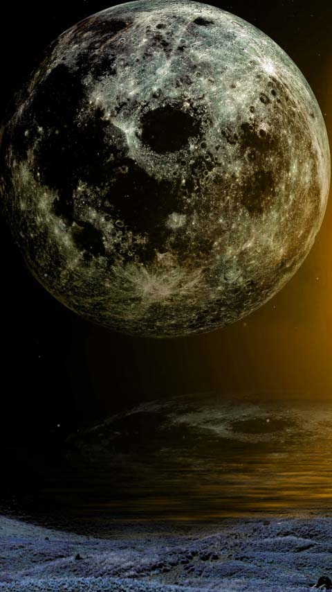 full moon planet wallpaper background phone
