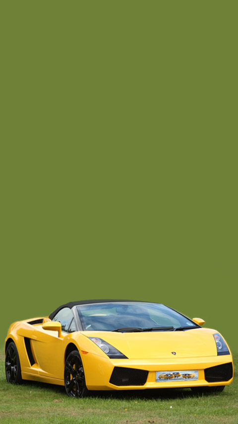Lamborghini sports car yellow green wallpaper background phone