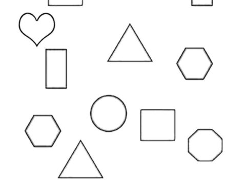 2D shapes 2nd grade free printable worksheet