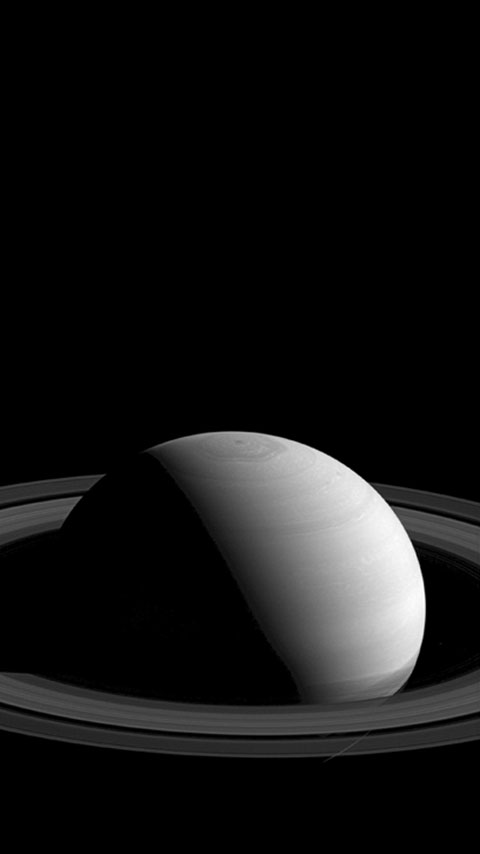 Saturn planet dark black universe wallpaper phone background