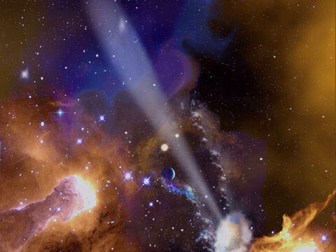 plasma cloud Orion nebula space universe galaxy wallpaper phone background