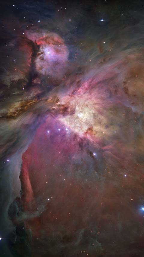 pink nebula universe wallpaper background phone