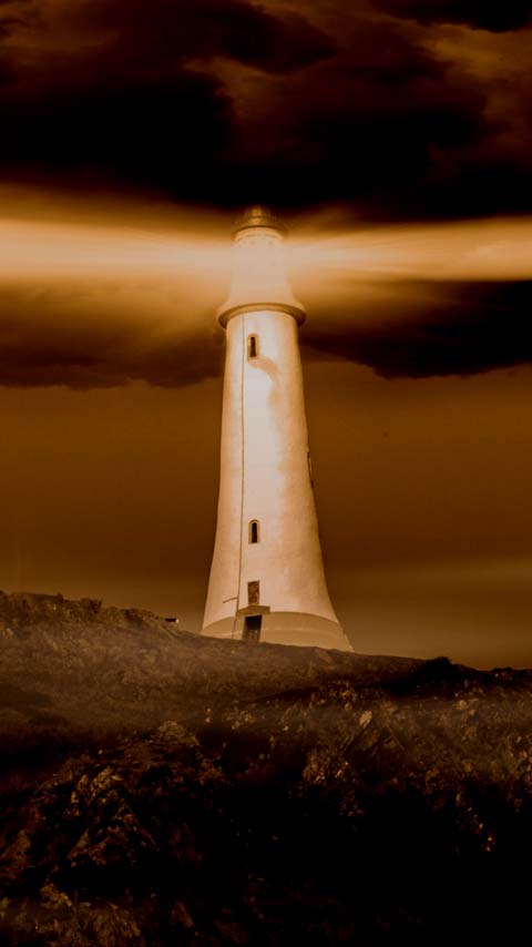 lighthouse mysterious background wallpaper phone